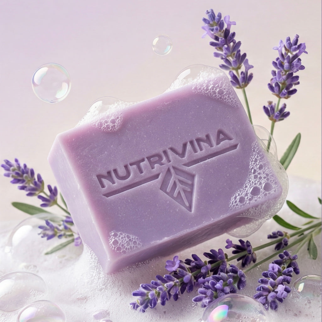 Jabón corporal calmante de lavanda - Relajante y nutritivo
