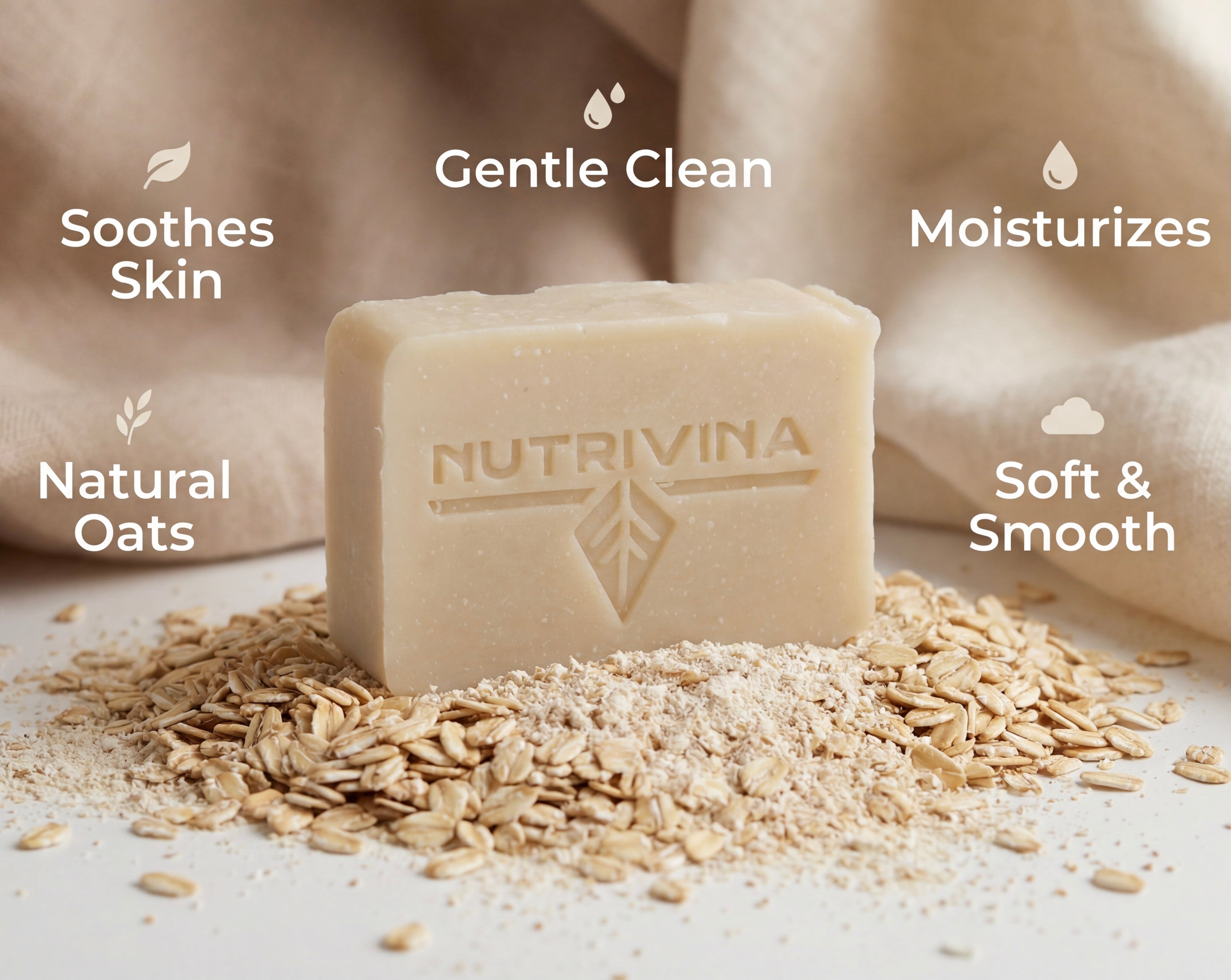 Colloidal Oatmeal Facial Bar Soap - Soothing & Sensitive Skin