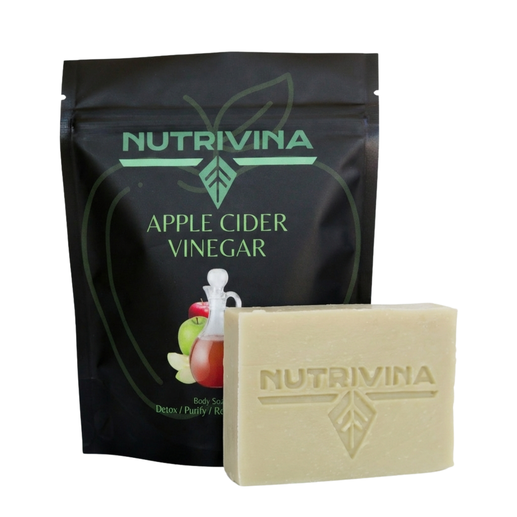 Jabón corporal en barra de vinagre de manzana: desintoxicante y equilibrador del pH