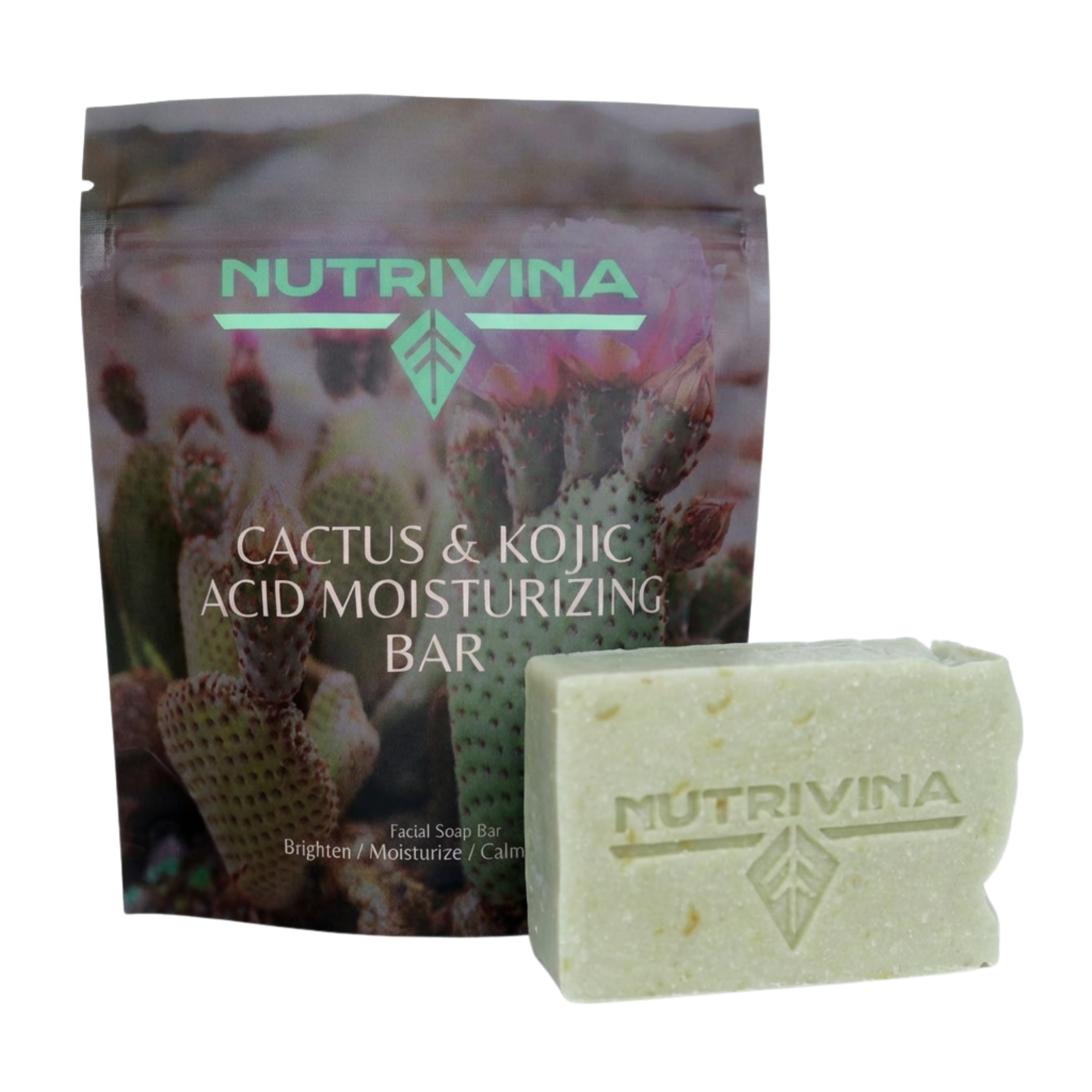 Cactus & Kojic Acid Facial Bar Soap - Brightening & Dark Spot Treatment