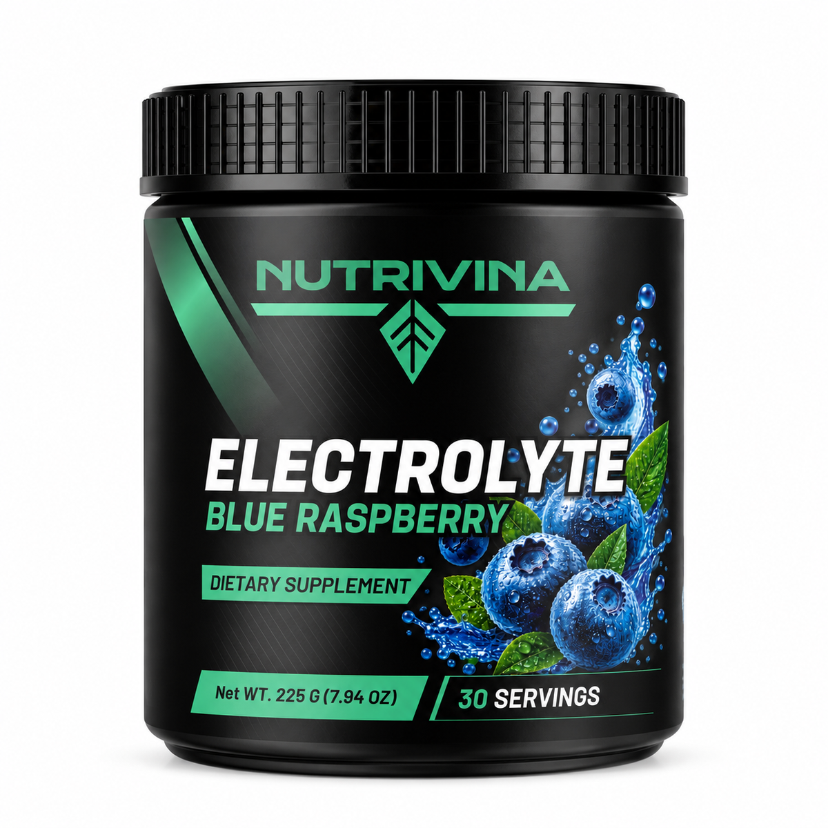 Nutrivina Electrolytes Blue Raspberry | 7.94 oz | 30 Servings
