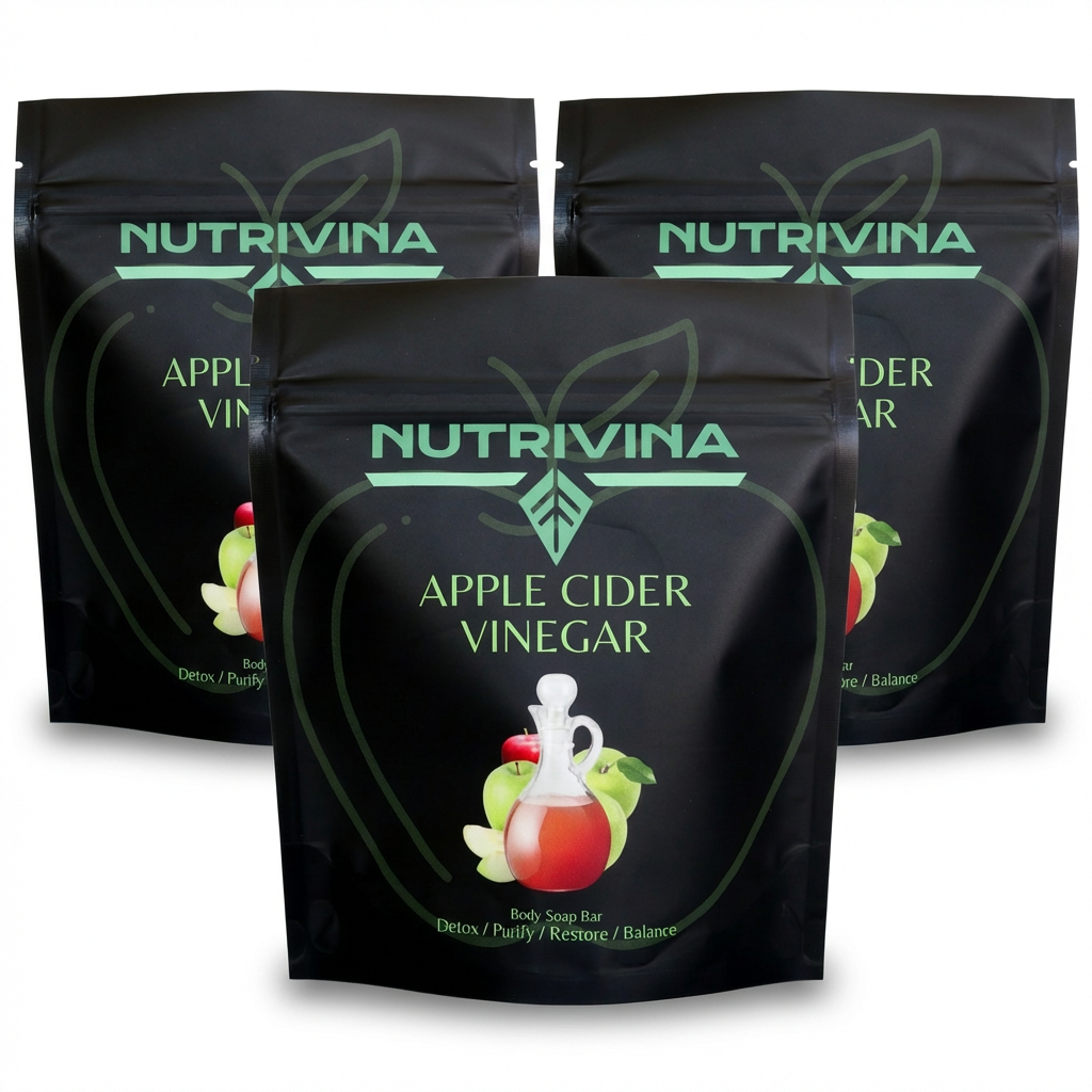 Apple Cider Vinegar Body Bar Soap – 3 Pack