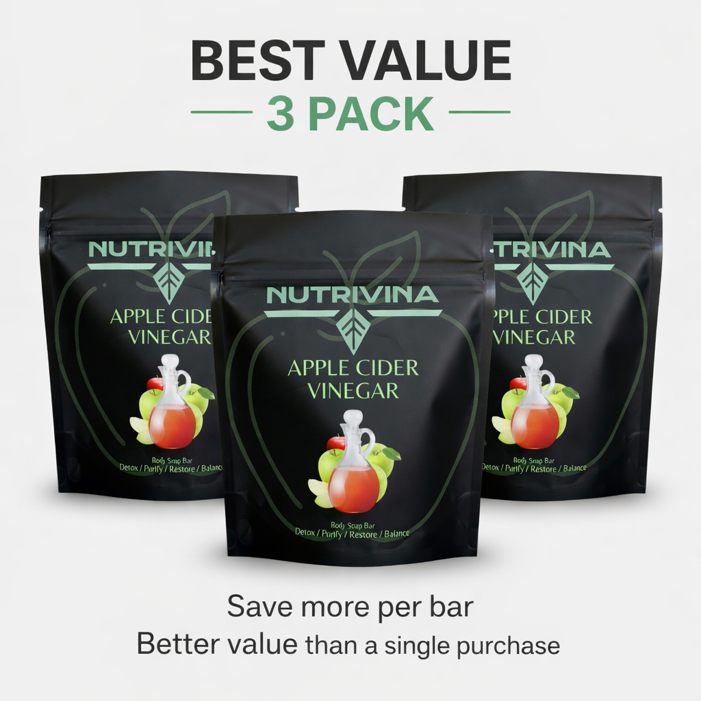Apple Cider Vinegar Body Bar Soap – 3 Pack