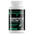 Nutrivina Probiotic-40 Billion CFU with Prebiotics | 60 Capsules