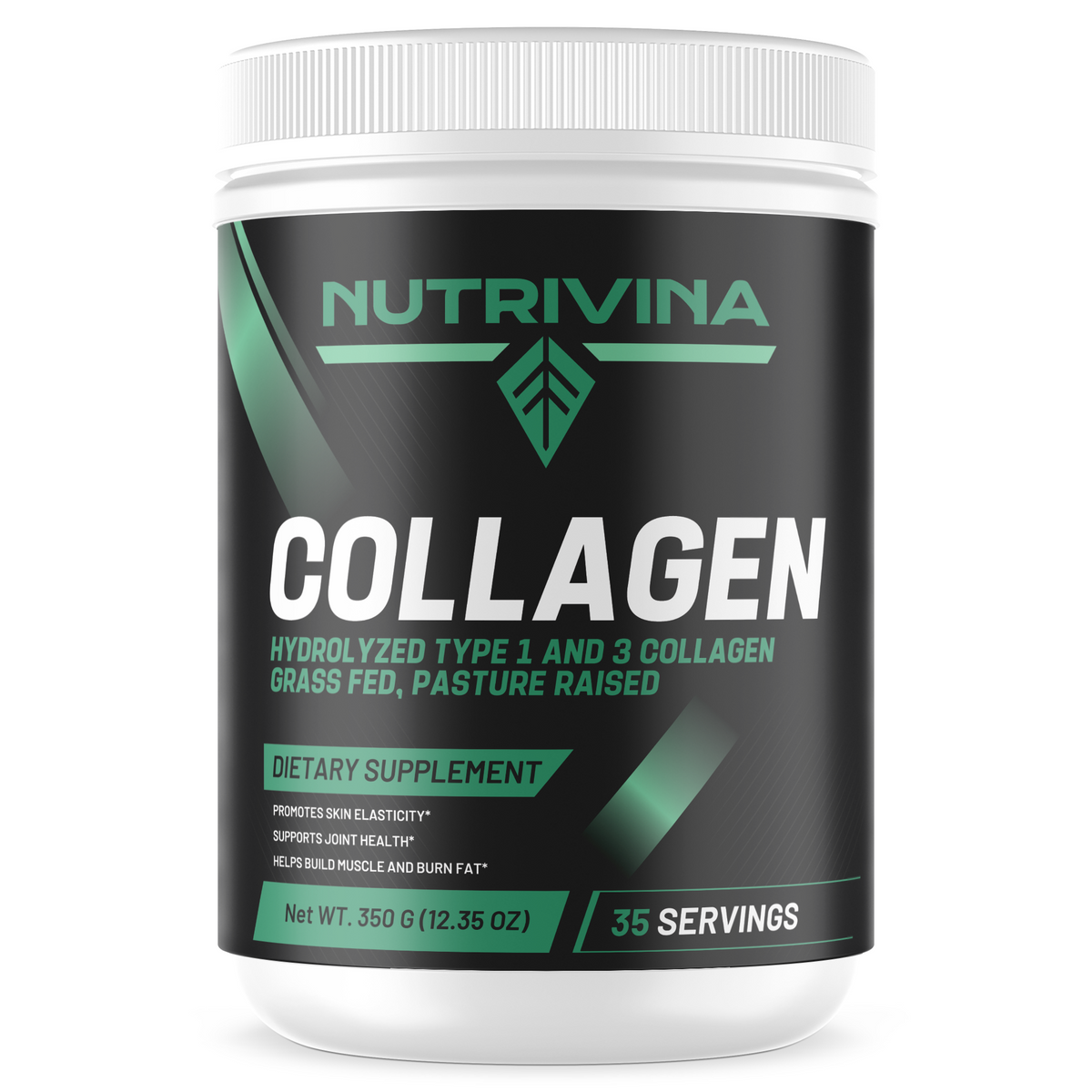 Nutrivina Collagen Type 1 & 3 Grass-Fed | 12.35 oz | 35 Servings
